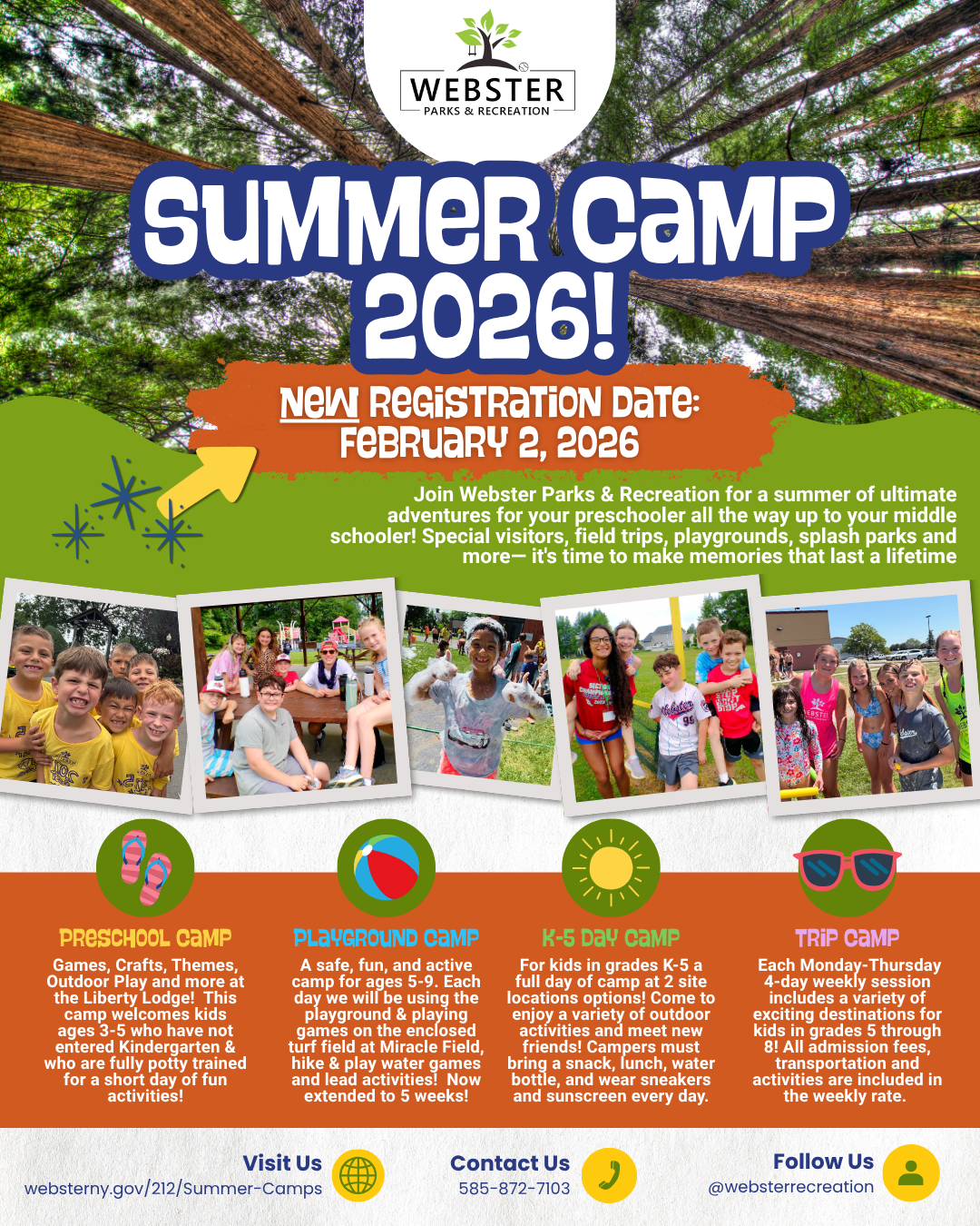 2026 Summer Camp flyer for TODAY